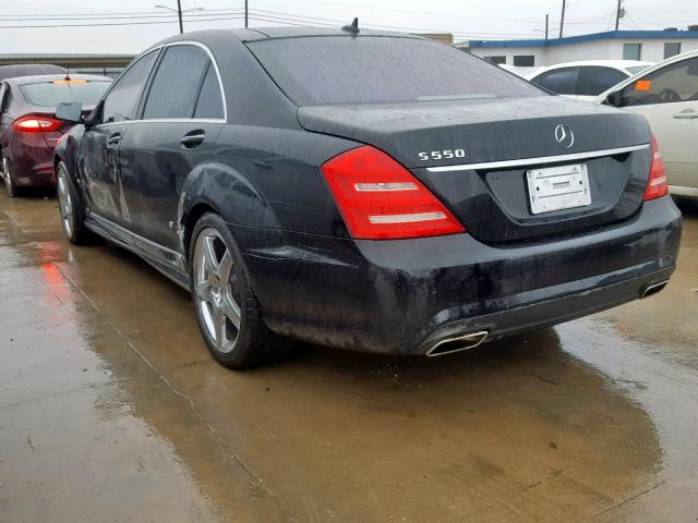 WDDNG7BB8AA329720 - 2010 MERCEDES-BENZ S 550 BLACK photo 3