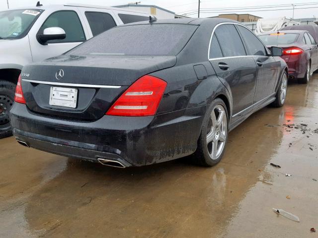 WDDNG7BB8AA329720 - 2010 MERCEDES-BENZ S 550 BLACK photo 4