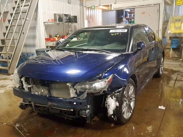JTKJF5C70C3044049 - 2012 TOYOTA SCION TC BLUE photo 2