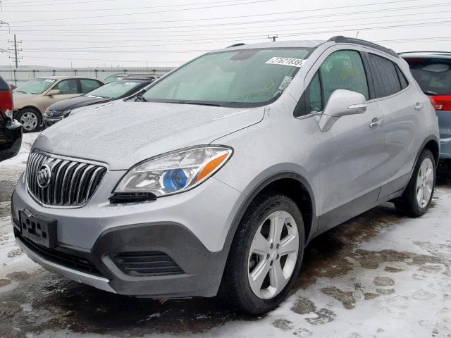 KL4CJESB7FB228297 - 2015 BUICK ENCORE SILVER photo 2