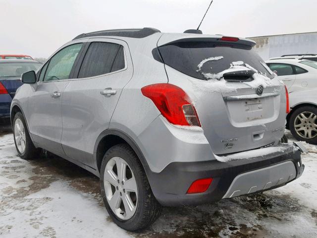 KL4CJESB7FB228297 - 2015 BUICK ENCORE SILVER photo 3