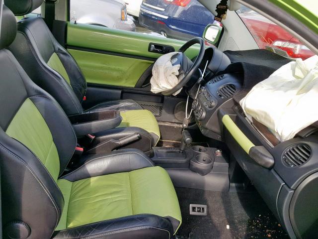 3VWCD21C73M407169 - 2003 VOLKSWAGEN NEW BEETLE GREEN photo 5