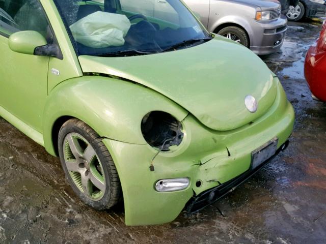 3VWCD21C73M407169 - 2003 VOLKSWAGEN NEW BEETLE GREEN photo 9