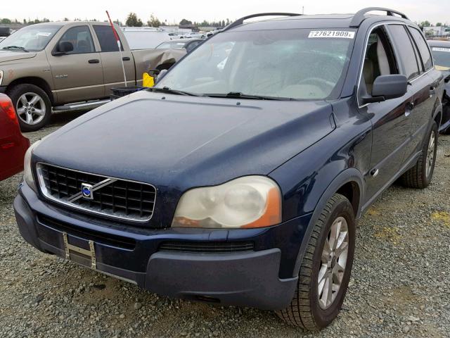 YV1CZ91H141096274 - 2004 VOLVO XC90 T6 BLUE photo 2