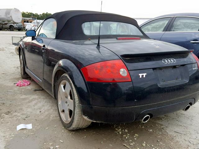 TRUUT28N121041275 - 2002 AUDI TT QUATTRO BLACK photo 3