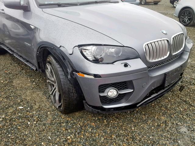 5UXFG8C58BLZ95977 - 2011 BMW X6 XDRIVE5 GRAY photo 9