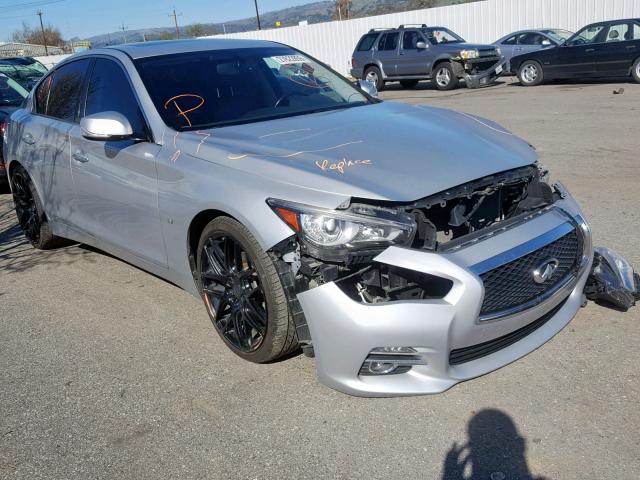 JN1BV7AP3EM687444 - 2014 INFINITI Q50 BASE SILVER photo 1