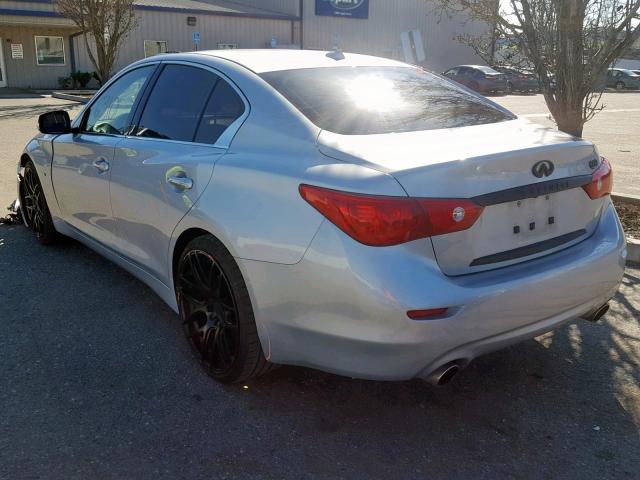 JN1BV7AP3EM687444 - 2014 INFINITI Q50 BASE SILVER photo 3