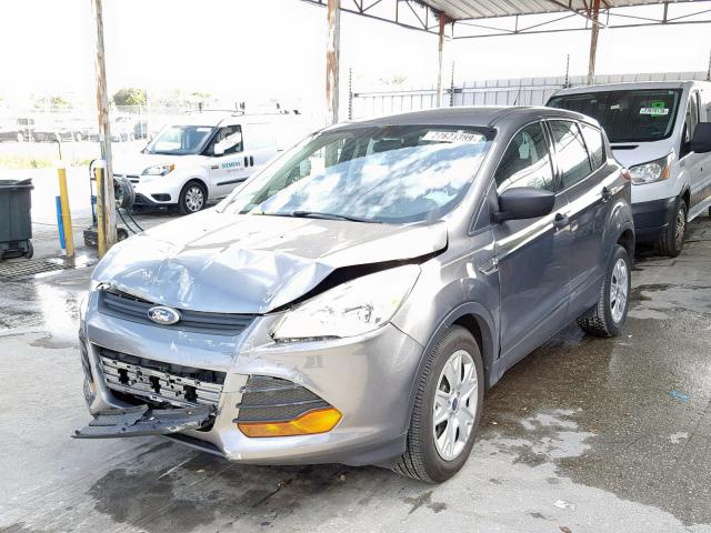 1FMCU0F76EUD48953 - 2014 FORD ESCAPE S GRAY photo 2