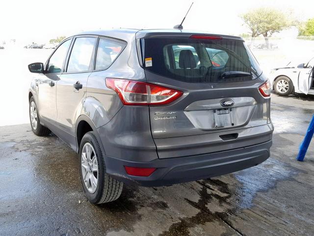 1FMCU0F76EUD48953 - 2014 FORD ESCAPE S GRAY photo 3