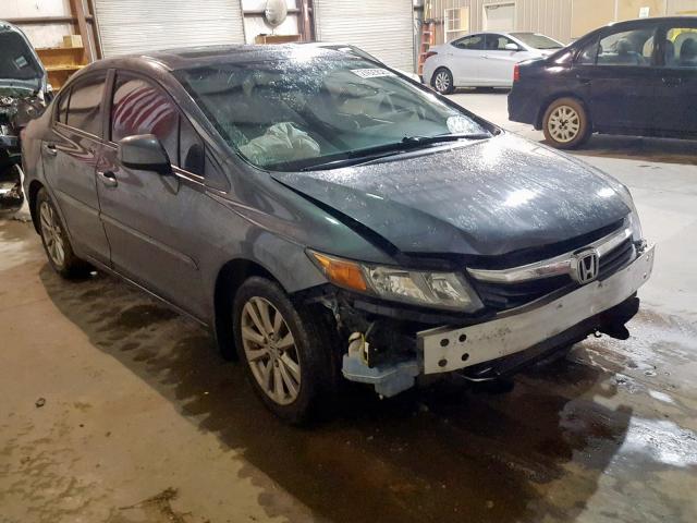 2HGFB2F91CH316613 - 2012 HONDA CIVIC EXL GRAY photo 1