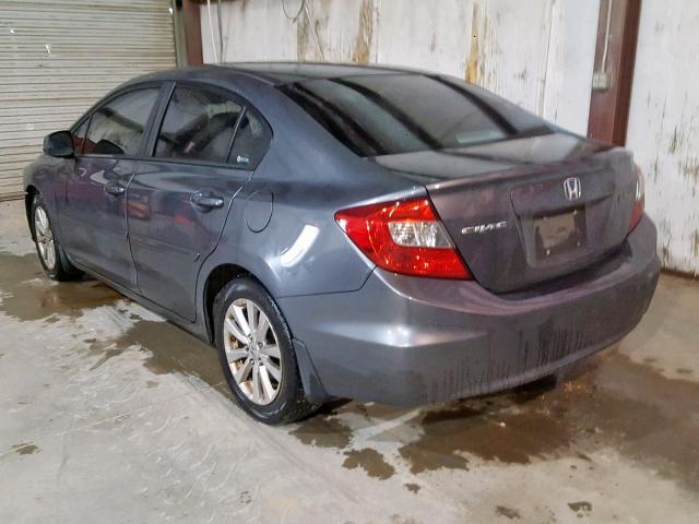 2HGFB2F91CH316613 - 2012 HONDA CIVIC EXL GRAY photo 3