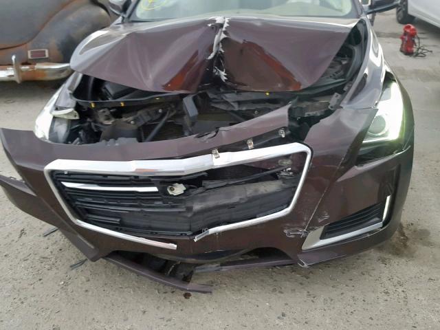 1G6AR5SX6G0133022 - 2016 CADILLAC CTS LUXURY BROWN photo 9