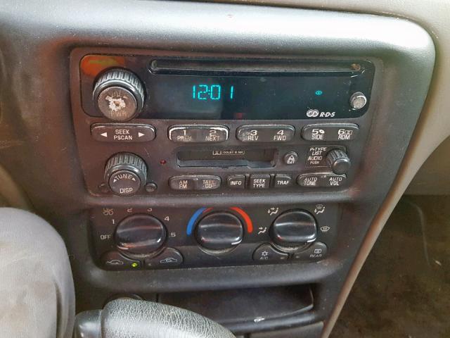 1G1NE52J616220552 - 2001 CHEVROLET MALIBU LS SILVER photo 9