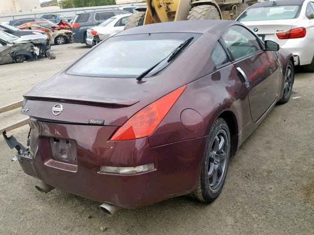 JN1AZ34D16M301051 - 2006 NISSAN 350Z COUPE PURPLE photo 4