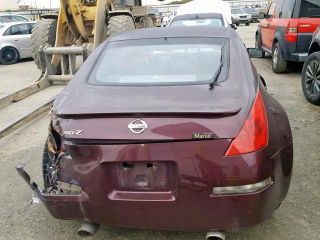 JN1AZ34D16M301051 - 2006 NISSAN 350Z COUPE PURPLE photo 6