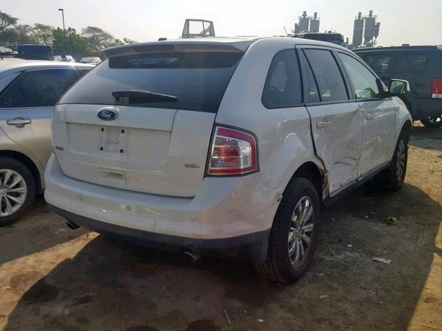 2FMDK38C58BA95656 - 2008 FORD EDGE SEL WHITE photo 4