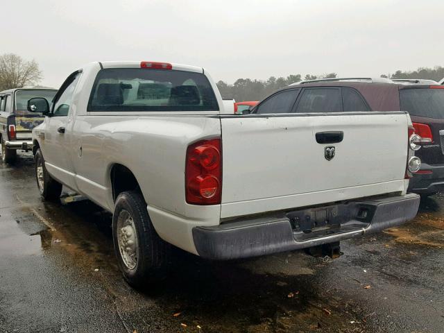 3D7KR26D18G179781 - 2008 DODGE RAM 2500 S WHITE photo 3