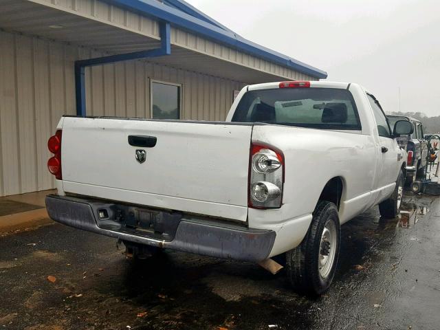 3D7KR26D18G179781 - 2008 DODGE RAM 2500 S WHITE photo 4