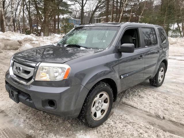 5FNYF4H27BB018255 - 2011 HONDA PILOT LX GRAY photo 2