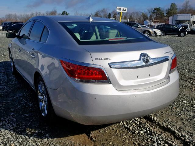 1G4GC5EG2AF171500 - 2010 BUICK LACROSSE C SILVER photo 3