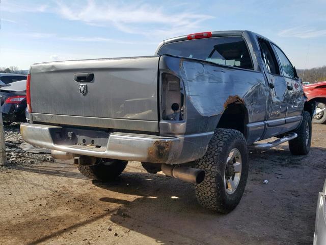 1D7KS28C76J138785 - 2006 DODGE RAM 2500 S GRAY photo 4