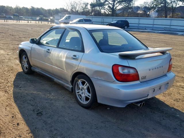 JF1GD29612G522433 - 2002 SUBARU IMPREZA WR SILVER photo 3