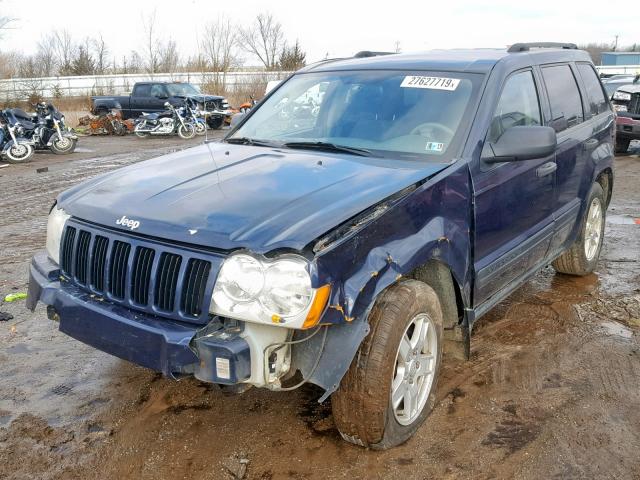 1J4GR48K35C529265 - 2005 JEEP GRAND CHER BLUE photo 2