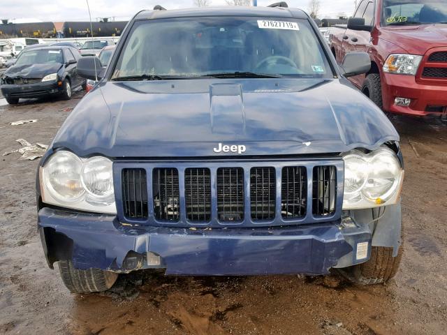 1J4GR48K35C529265 - 2005 JEEP GRAND CHER BLUE photo 9