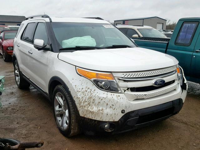 1FM5K7F82DGA92484 - 2013 FORD EXPLORER L WHITE photo 1