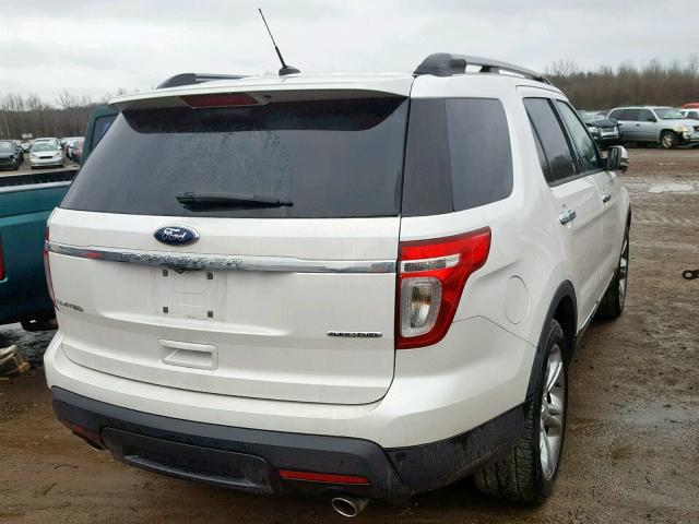 1FM5K7F82DGA92484 - 2013 FORD EXPLORER L WHITE photo 4