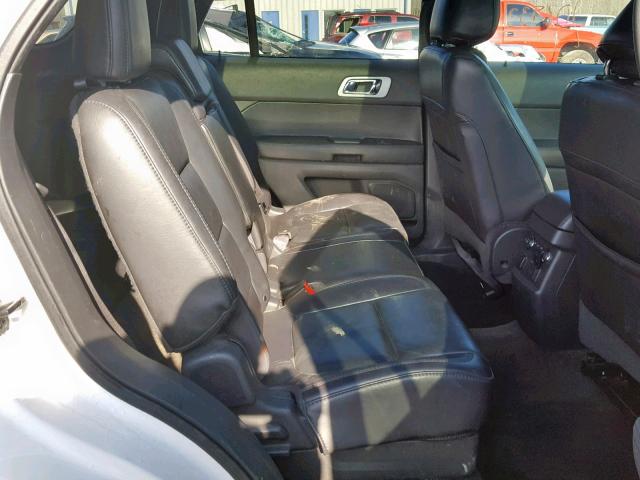 1FM5K7F82DGA92484 - 2013 FORD EXPLORER L WHITE photo 6