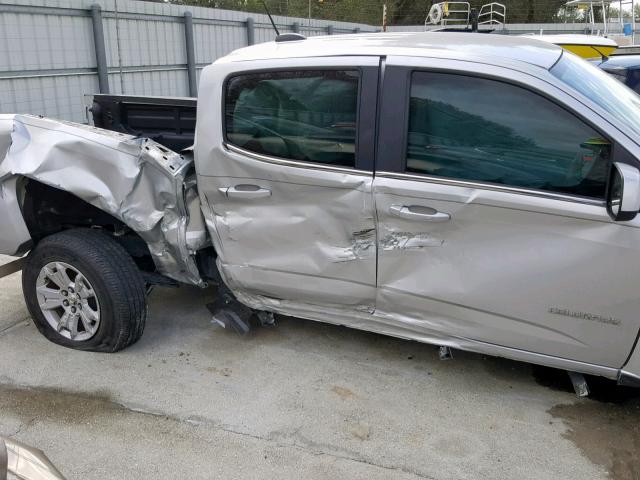 1GCGSCE31G1217235 - 2016 CHEVROLET COLORADO L SILVER photo 9