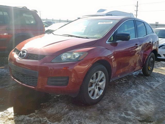 JM3ER293670133724 - 2007 MAZDA CX-7 RED photo 2