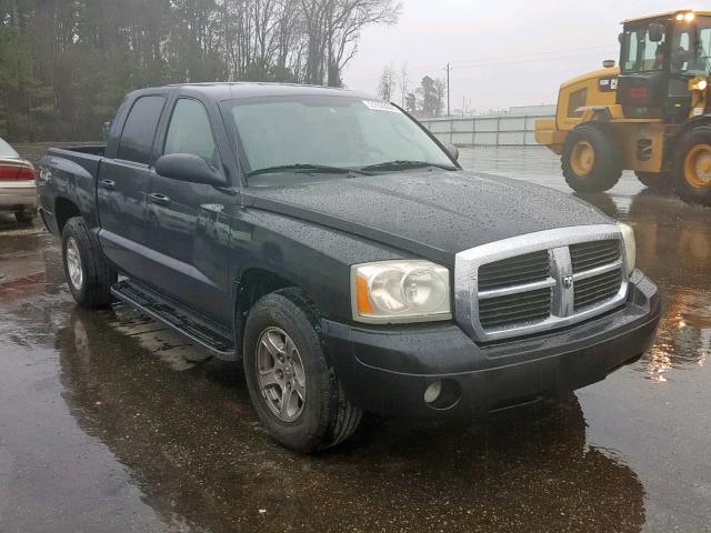 1D7HW48KX7S141581 - 2007 DODGE DAKOTA QUA BLACK photo 1