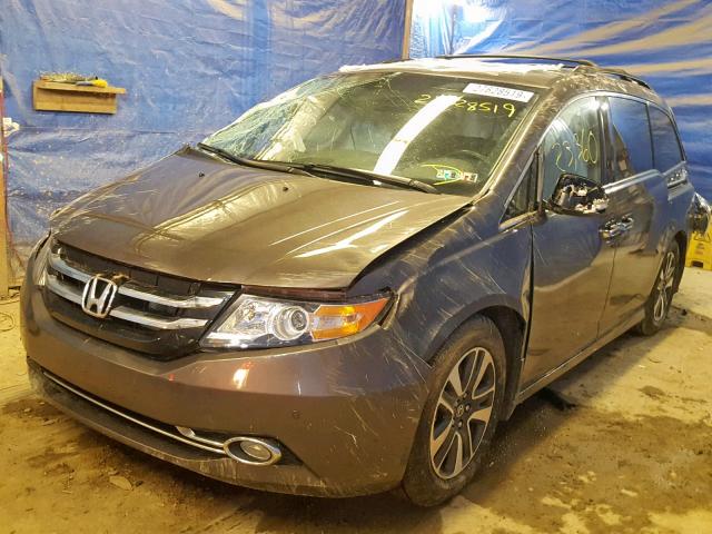 5FNRL5H94GB153779 - 2016 HONDA ODYSSEY TO GRAY photo 2