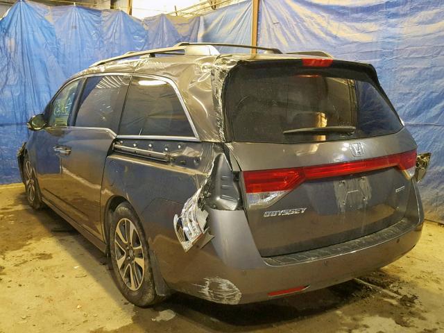 5FNRL5H94GB153779 - 2016 HONDA ODYSSEY TO GRAY photo 3