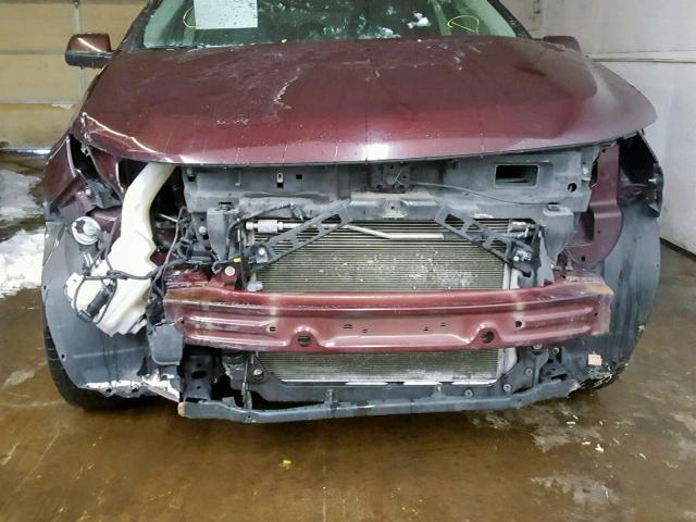 2FMDK4JC3BBA91953 - 2011 FORD EDGE SEL BURGUNDY photo 9