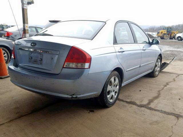 KNAFE121775434983 - 2007 KIA SPECTRA EX BLUE photo 4