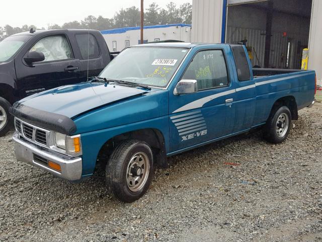 1N6HD16S1SC426851 - 1995 NISSAN TRUCK KING BLUE photo 2