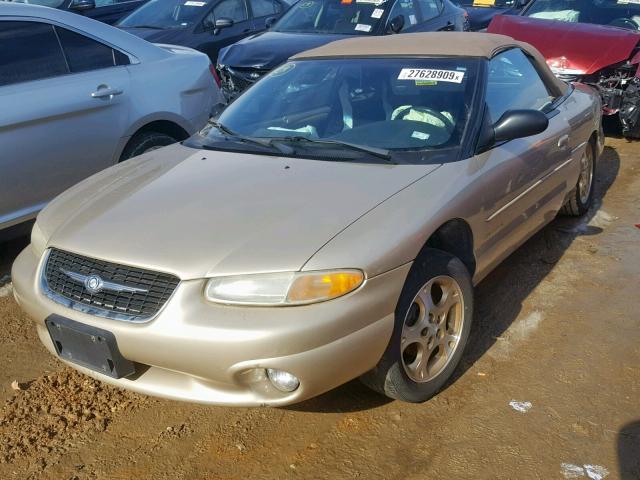 3C3EL55H4YT201802 - 2000 CHRYSLER SEBRING JX GOLD photo 2