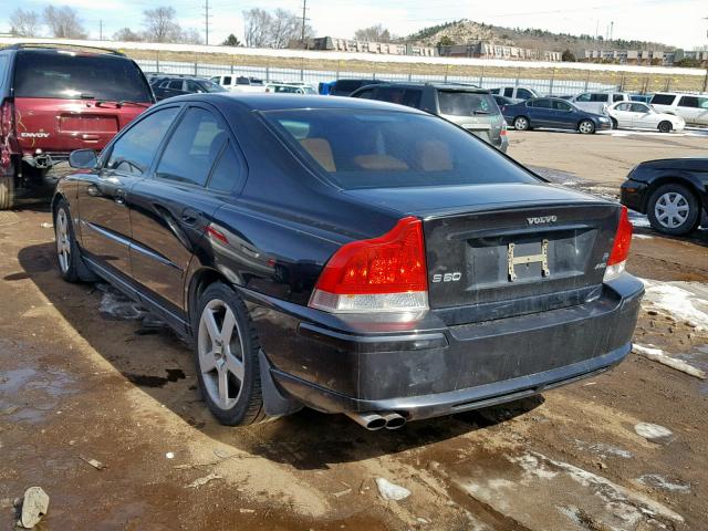 YV1RH527562542225 - 2006 VOLVO S60 R BLACK photo 3