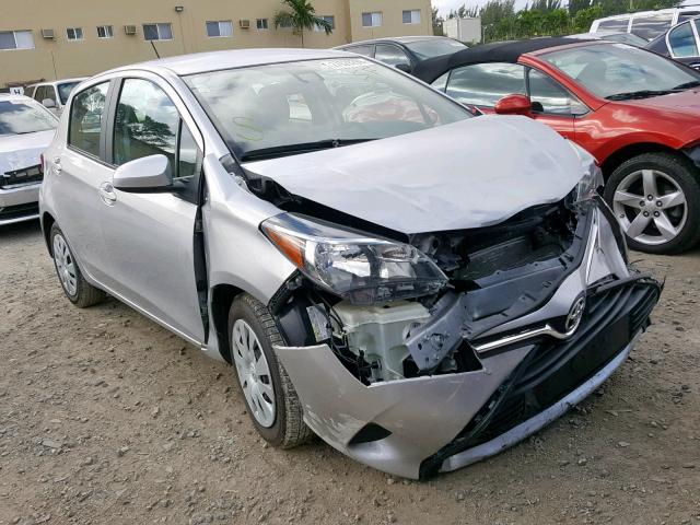 VNKKTUD38HA073304 - 2017 TOYOTA YARIS L SILVER photo 1