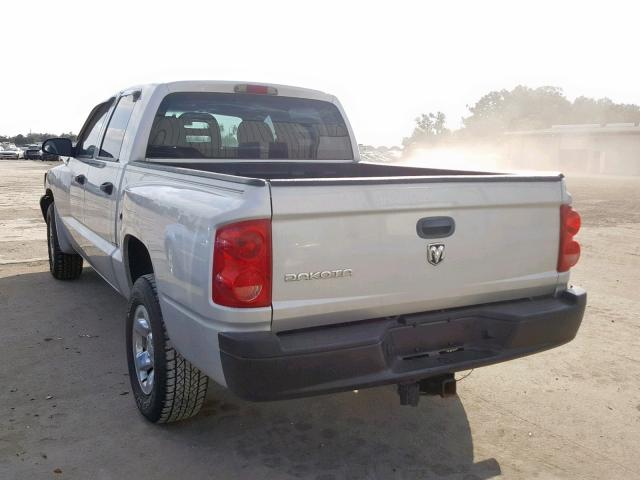 1D7HE28K95S223953 - 2005 DODGE DAKOTA QUA SILVER photo 3