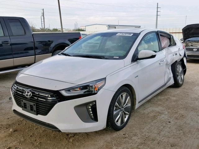 KMHC85LCXJU064657 - 2018 HYUNDAI IONIQ LIMI WHITE photo 2