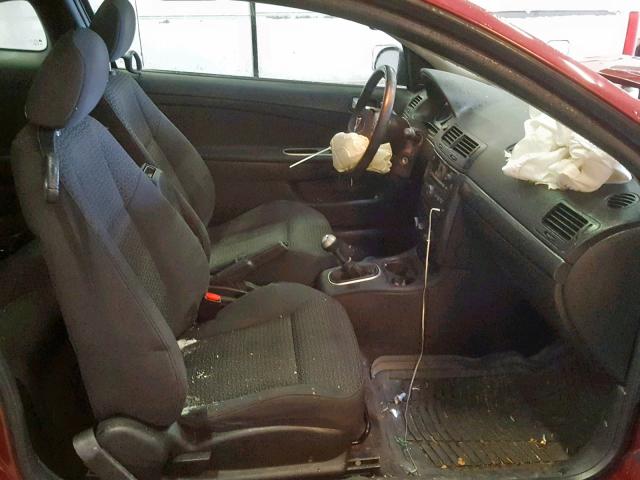 1G2AL15F977366124 - 2007 PONTIAC G5 MAROON photo 5