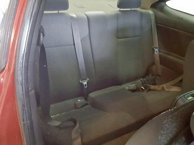 1G2AL15F977366124 - 2007 PONTIAC G5 MAROON photo 6