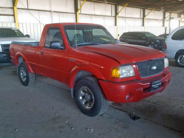 1FTYR10U02PA78659 - 2002 FORD RANGER RED photo 1