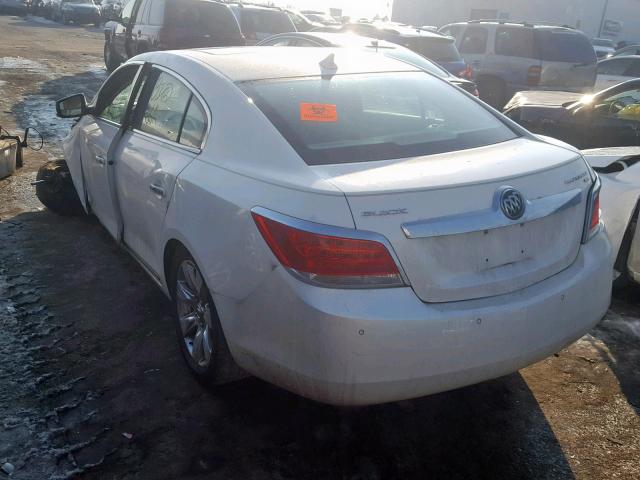 1G4GC5ED5BF141298 - 2011 BUICK LACROSSE C WHITE photo 3