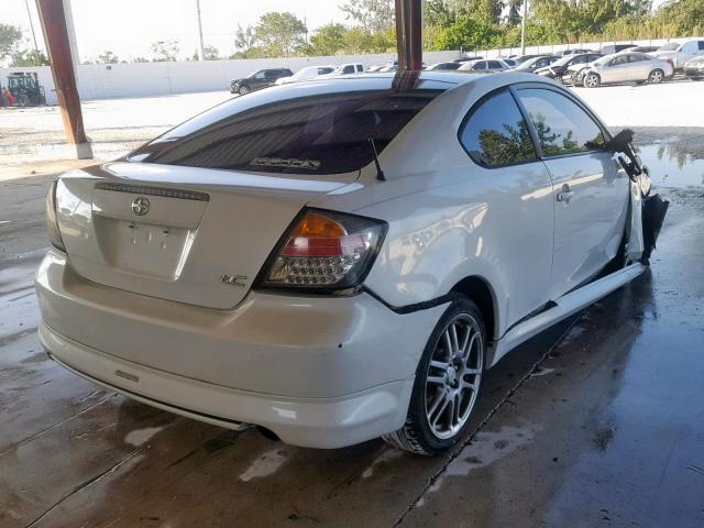 JTKDE167770208764 - 2007 TOYOTA SCION TC თეთრი ფოტო 4